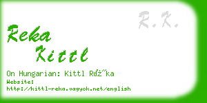 reka kittl business card